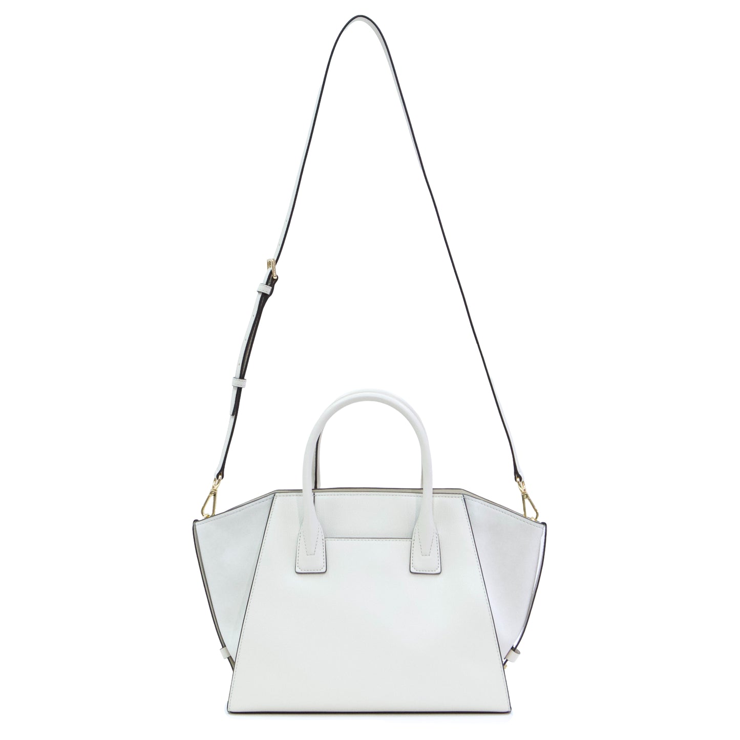 MICHAEL KORS 35F4G4VS3L AVRIL LARGE TOP ZIP SATCHEL LEATHER LIGHT CREAM