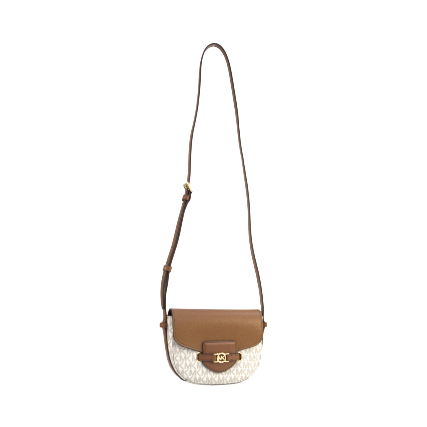 MICHAEL KORS 35F4G6RC1B REED SM SADDLE XBODY VANILLA
