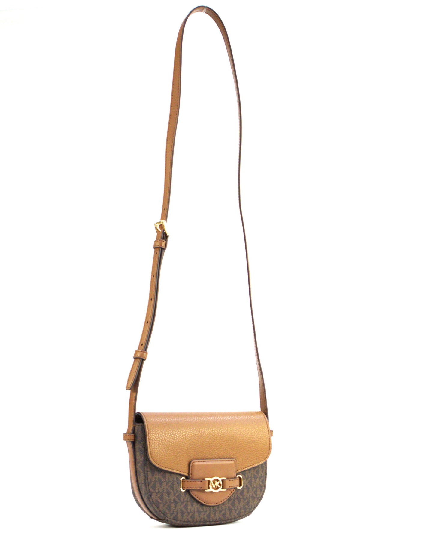 MICHAEL KORS 35F4G6RC1B REED SM SADDLE XBODY BROWN