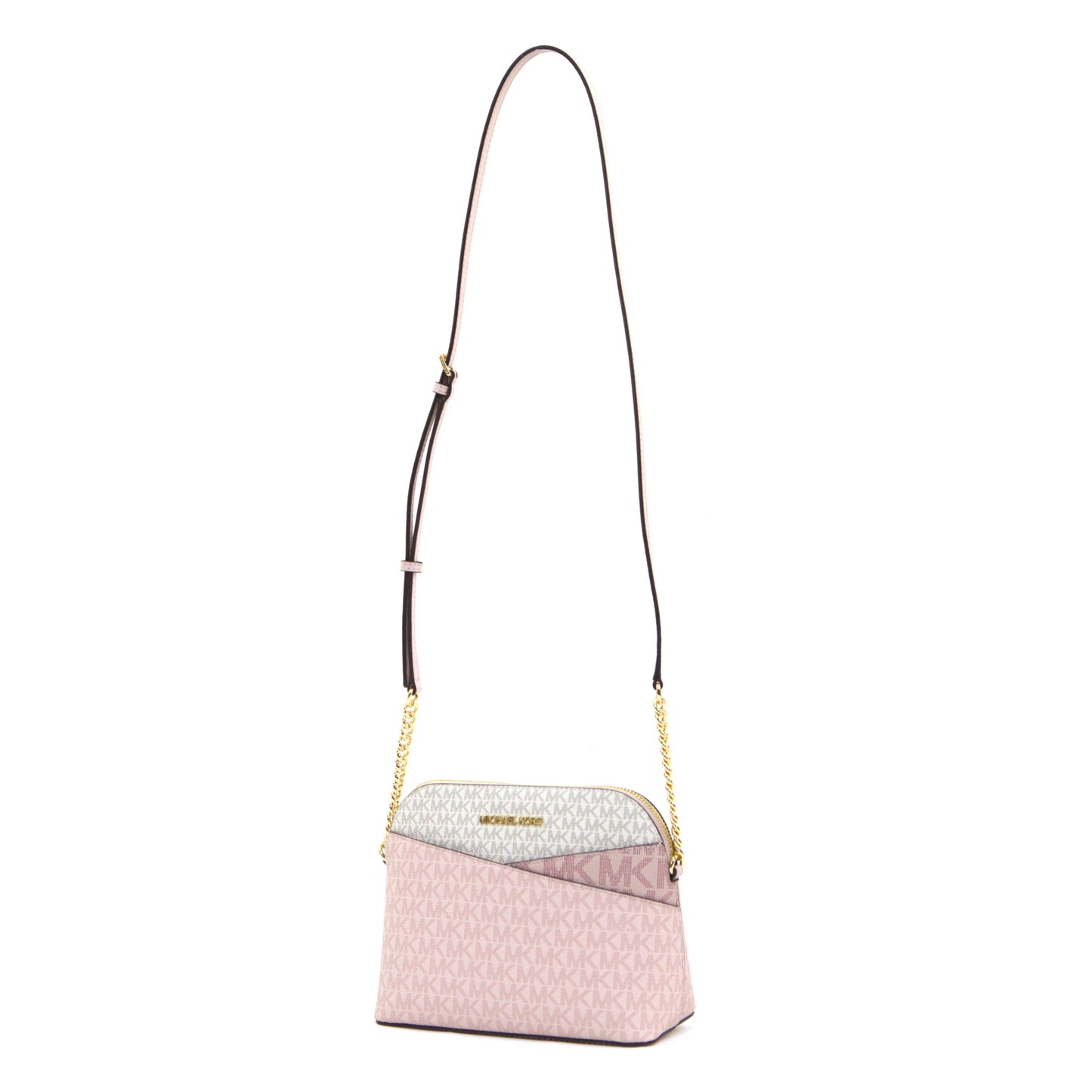 MICHAEL KORS 35S5GTVC6B JET SET TRAVEL MEDIUM DOME XCROSS XBODY POWDER BLUSH MULTI