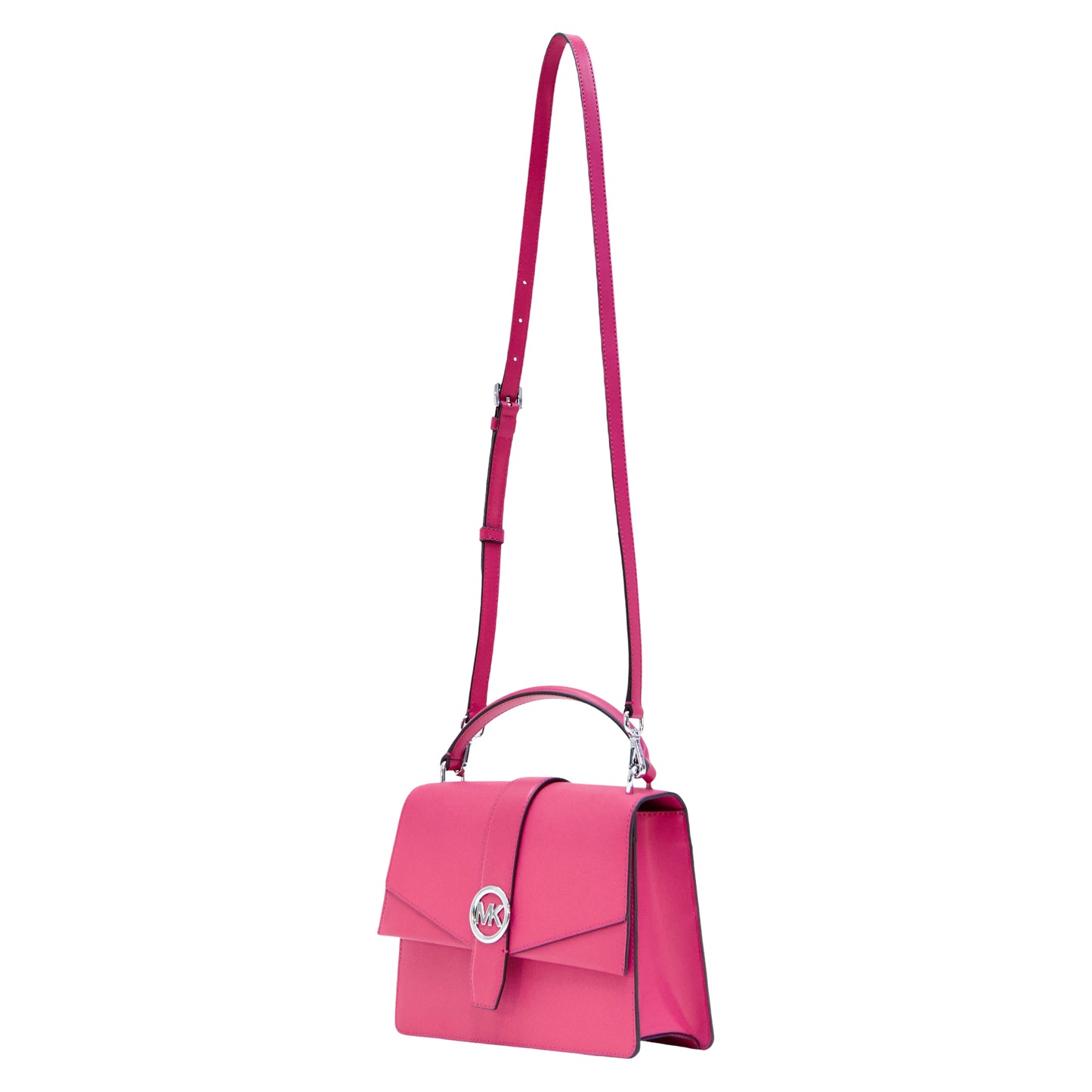 MICHAEL KORS 35S5SGRS2L GREENWICH MEDIUM SATCHEL LEATHER DRAGON FRUIT