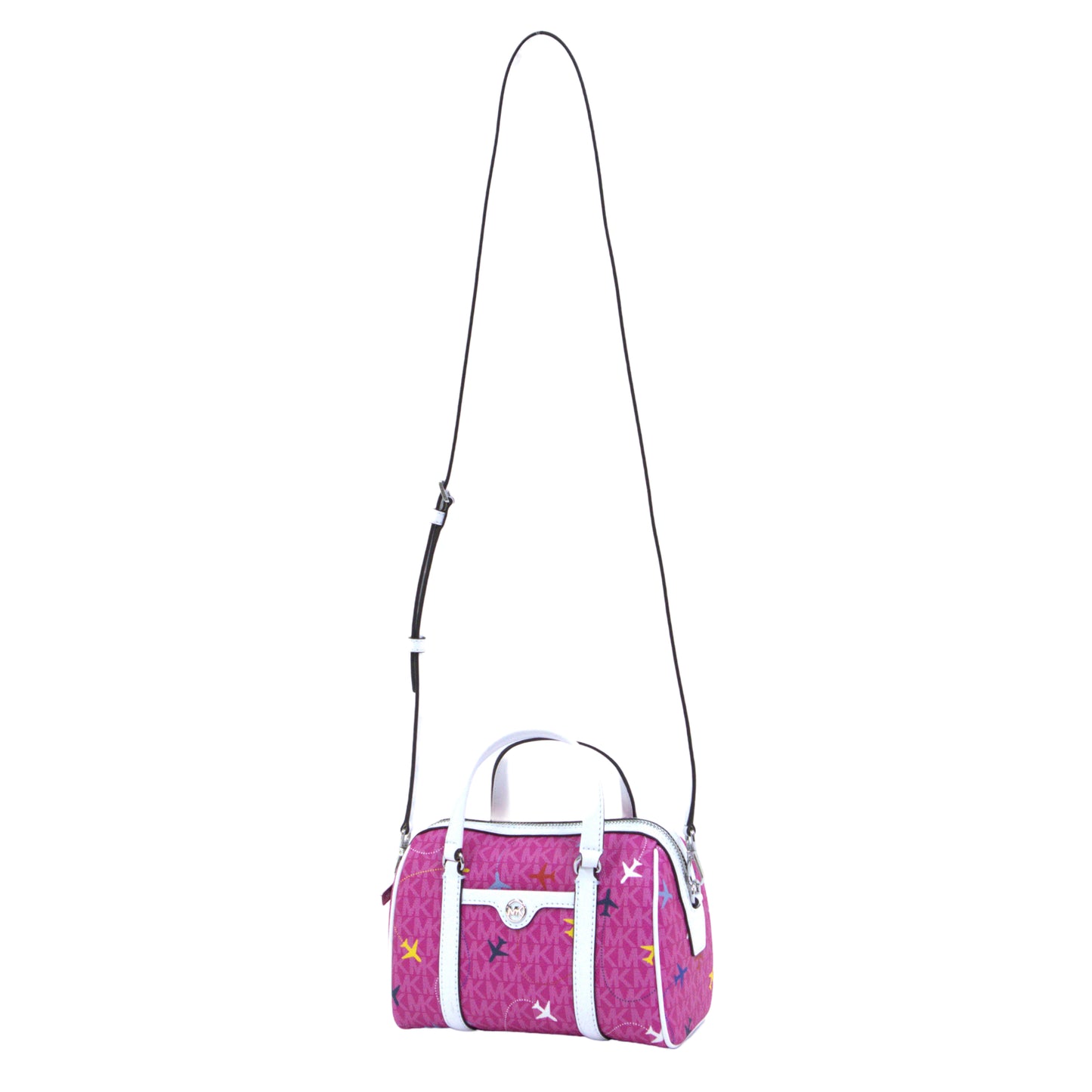 MICHAEL KORS 35R5STFC5V TRAVEL SMALL DUFFLE XBODY DRAGONFRUIT