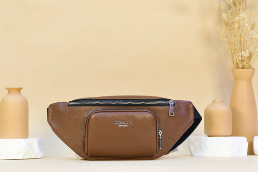 COACH CDC44 RACER SM BB SIG LTH VINTAGE BROWN