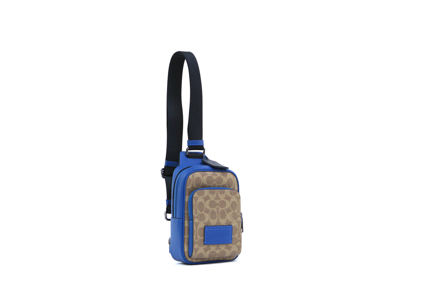 COACH CY912 RACER SLING PACK SIGNATURE CL TAN/PACIFIC BRIGHT MINERAL