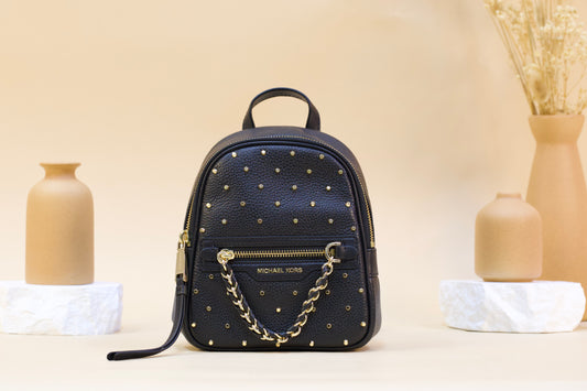 MICHAEL KORS 30F3G5EB0Y ELLIOT XS CONV MESSENGER BACKPACK BLACK