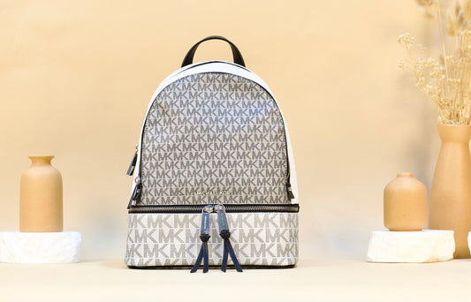 MICHAEL KORS 30S4SEZB2M RHEA ZIP MD BACKPACK SILVER MULTI