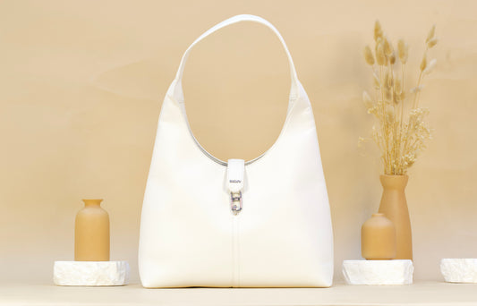 DKNY R51CZJ93 KAIRA NS HOBO WHITE