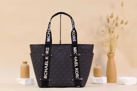 MICHAEL KORS 38S4S5VT3B MAEVE LARGE OPEN TOTE BLACK