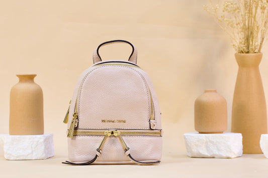 Michael Kors Mini Rhea Backpack - Soft Pink