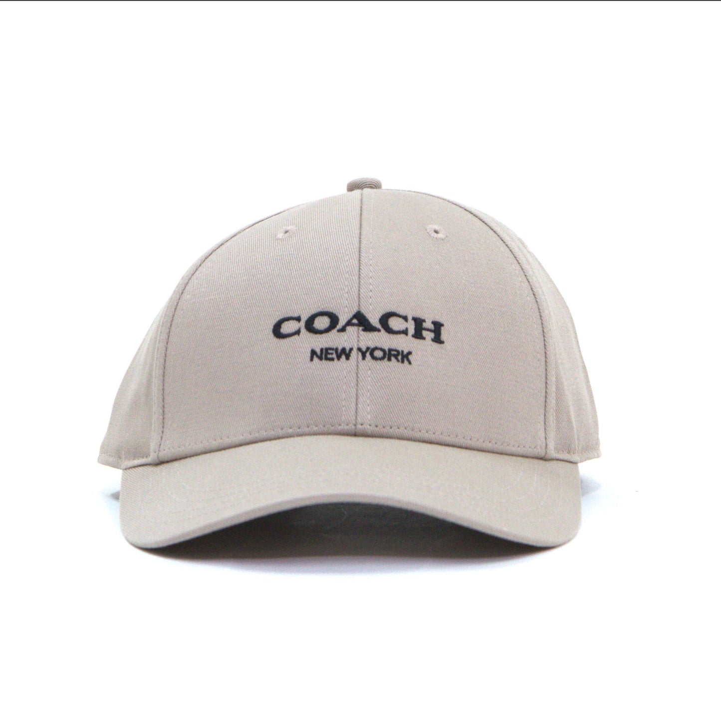 COACH CAA64 EMBROIDED BASEBALL HAT GREY BIRCH M/L