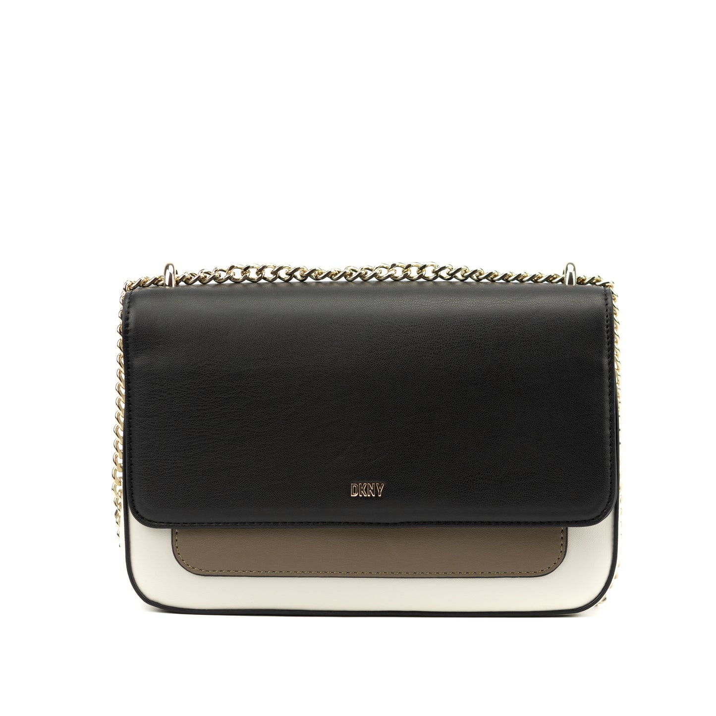 DKNY BRAYANNA FLAP R14EHQ34 BLACK/WHITE
