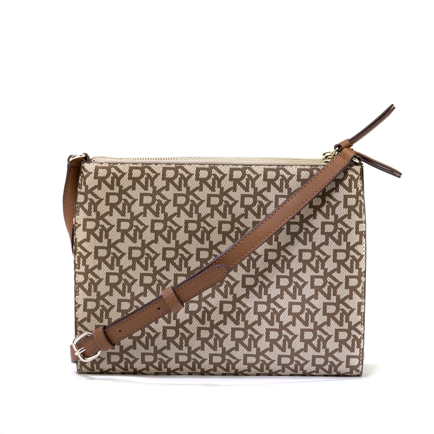 DKNY BROWN MONOGRAM CROSSBODY