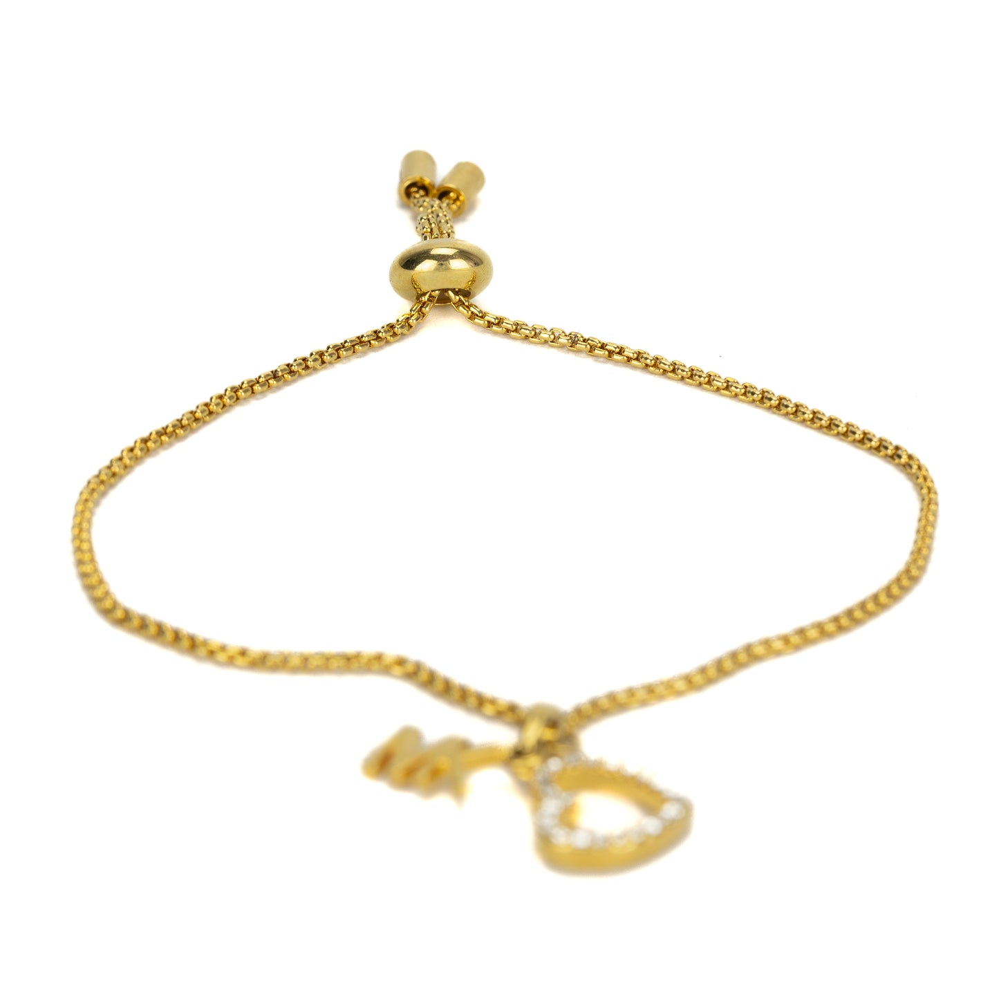 Michael Kors Gold Heart and Logo Slider Bracelet - MKJX7727710