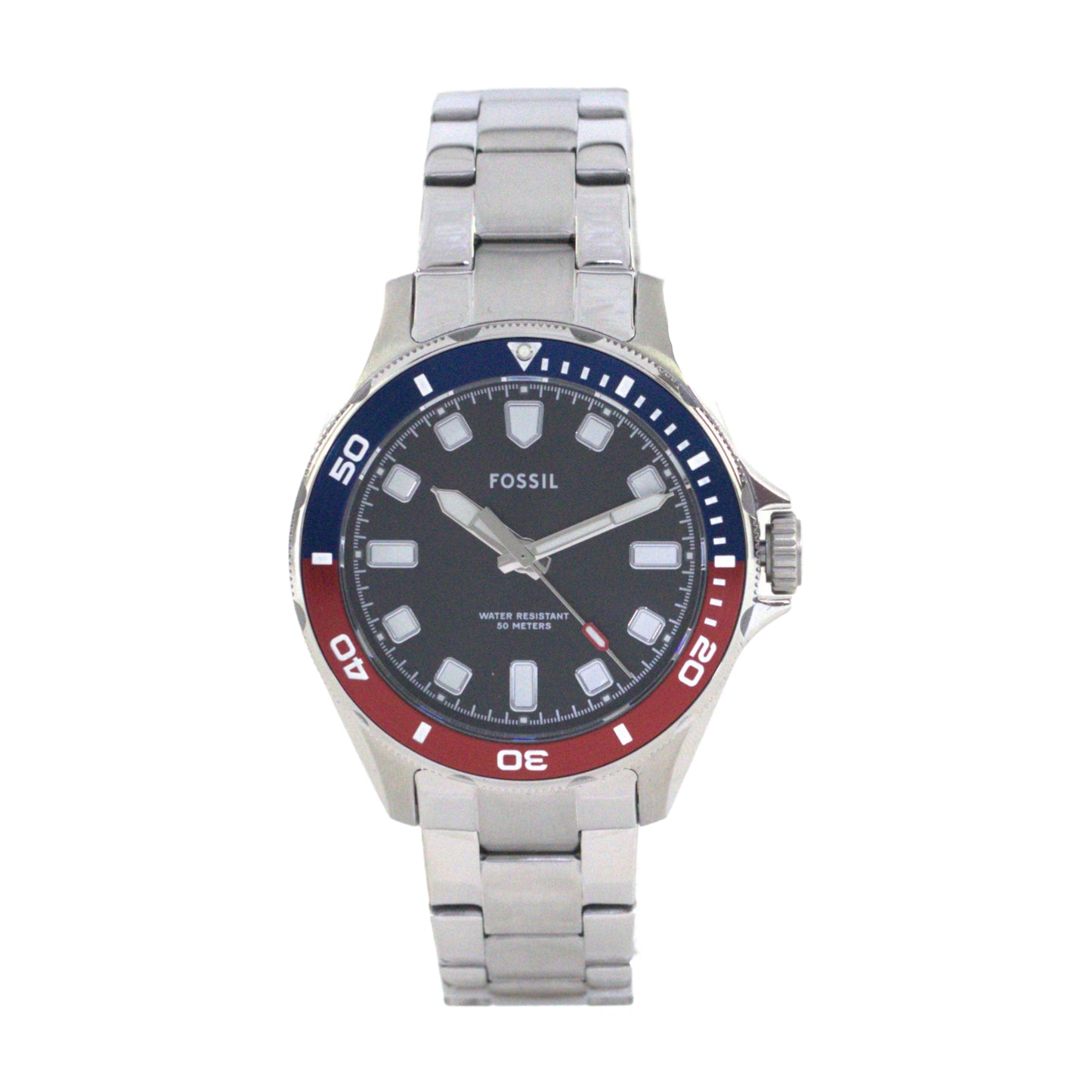 FOSSIL BQ2883 BLUE/RED/SILVER