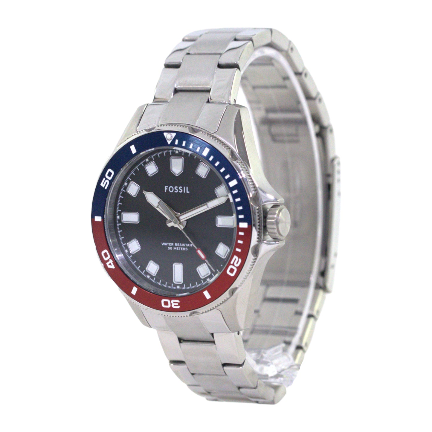 FOSSIL BQ2883 BLUE/RED/SILVER