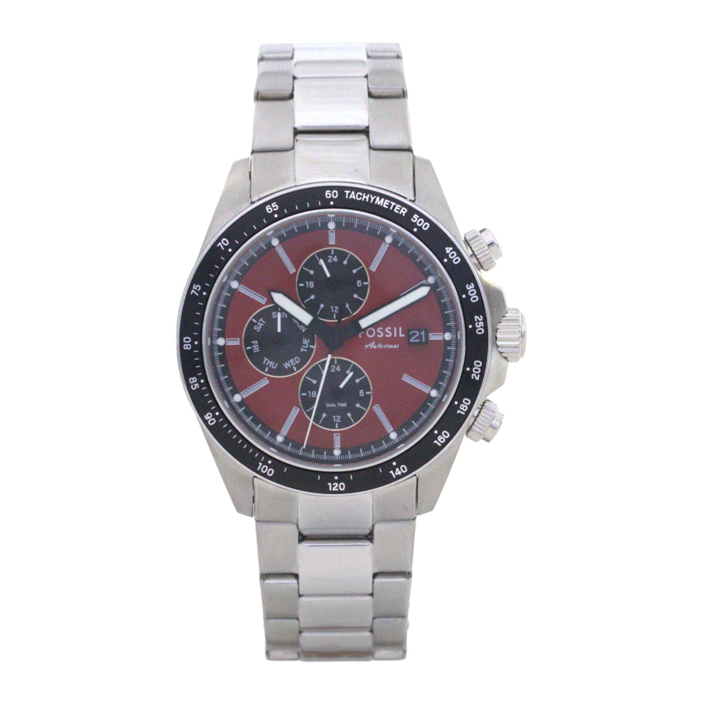 FOSSIL BQ2895 RED/BLACK/SILVER