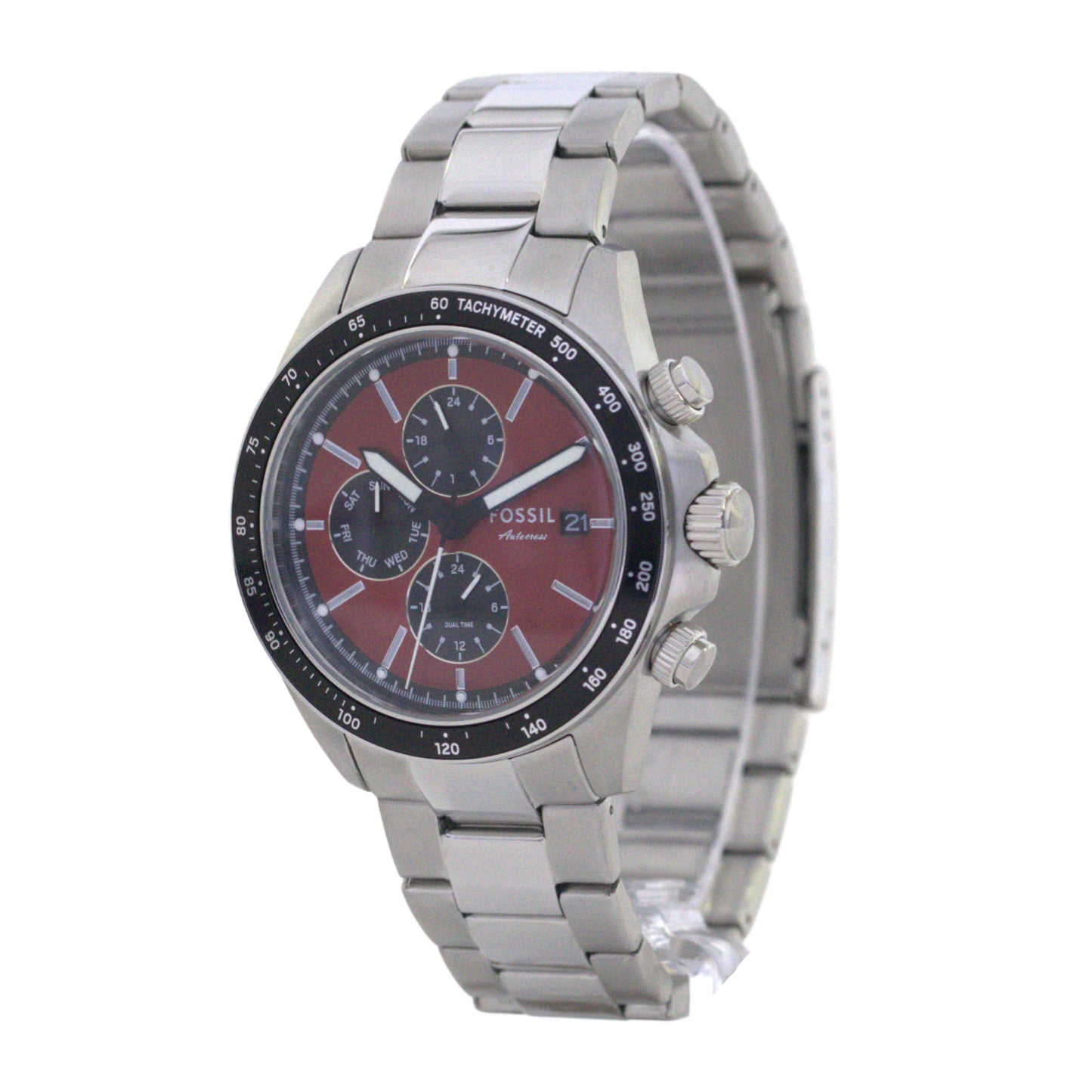 FOSSIL BQ2895 RED/BLACK/SILVER