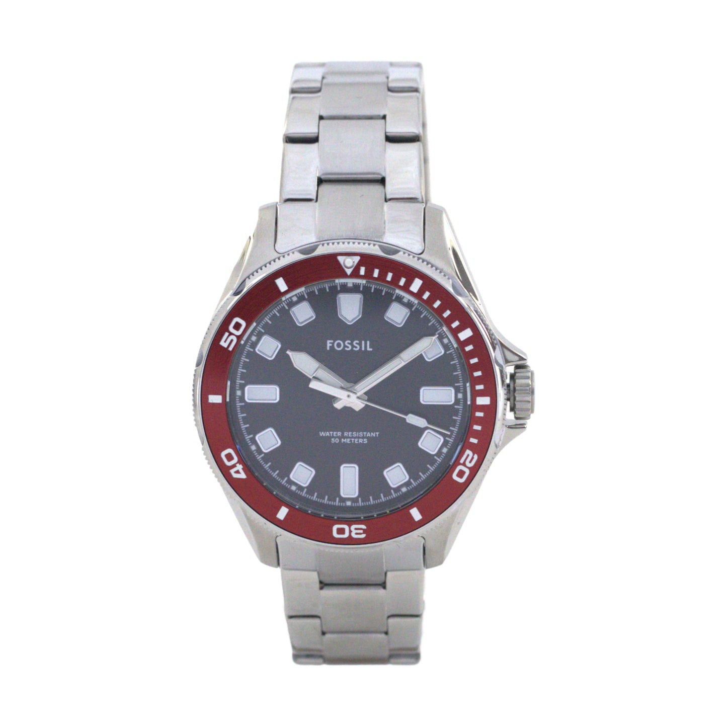 FOSSIL BQ2896 RED/SILVER