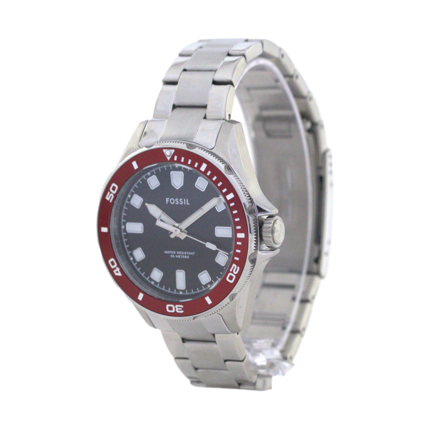 FOSSIL BQ2896 RED/SILVER
