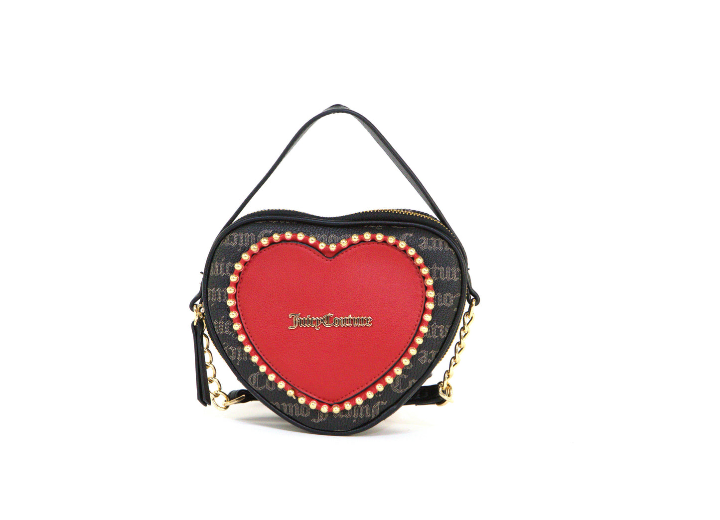 JUICY COUTURE 11JCCYNJC-GDB LOVE NEVER DIES HEART XBODY BLACK TAUPE/COOL RED