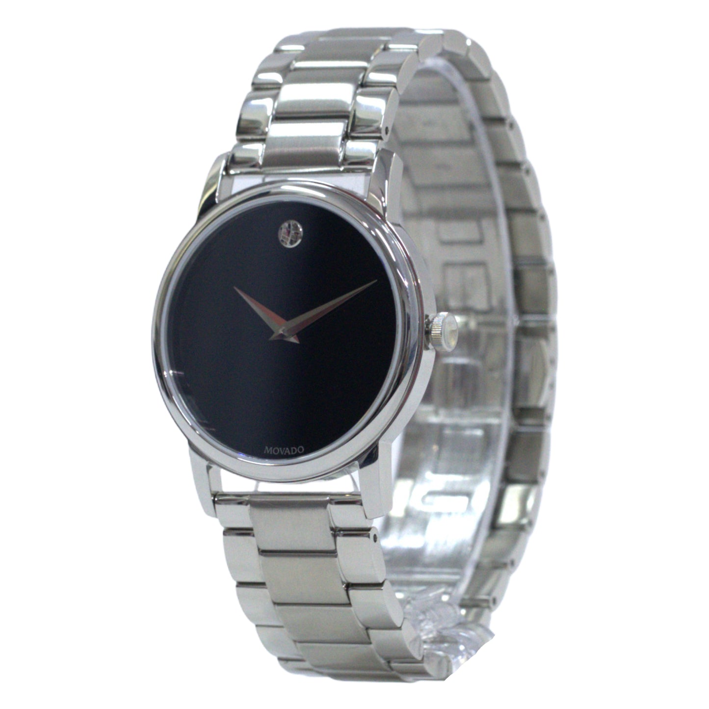 Movado Museum Classic Black Dial Stainless Steel Men's Watch 2100014