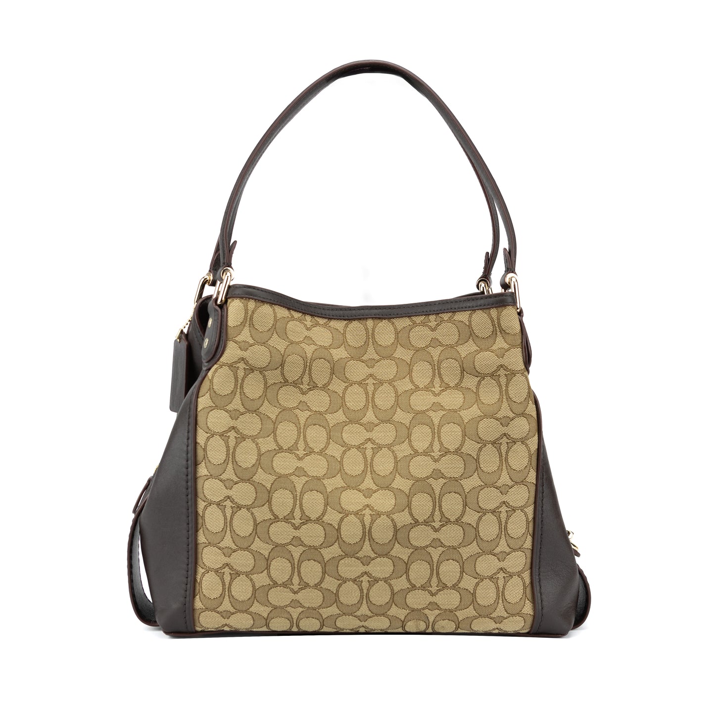 Coach Edie Women's Signature Shoulder Bag - Brown