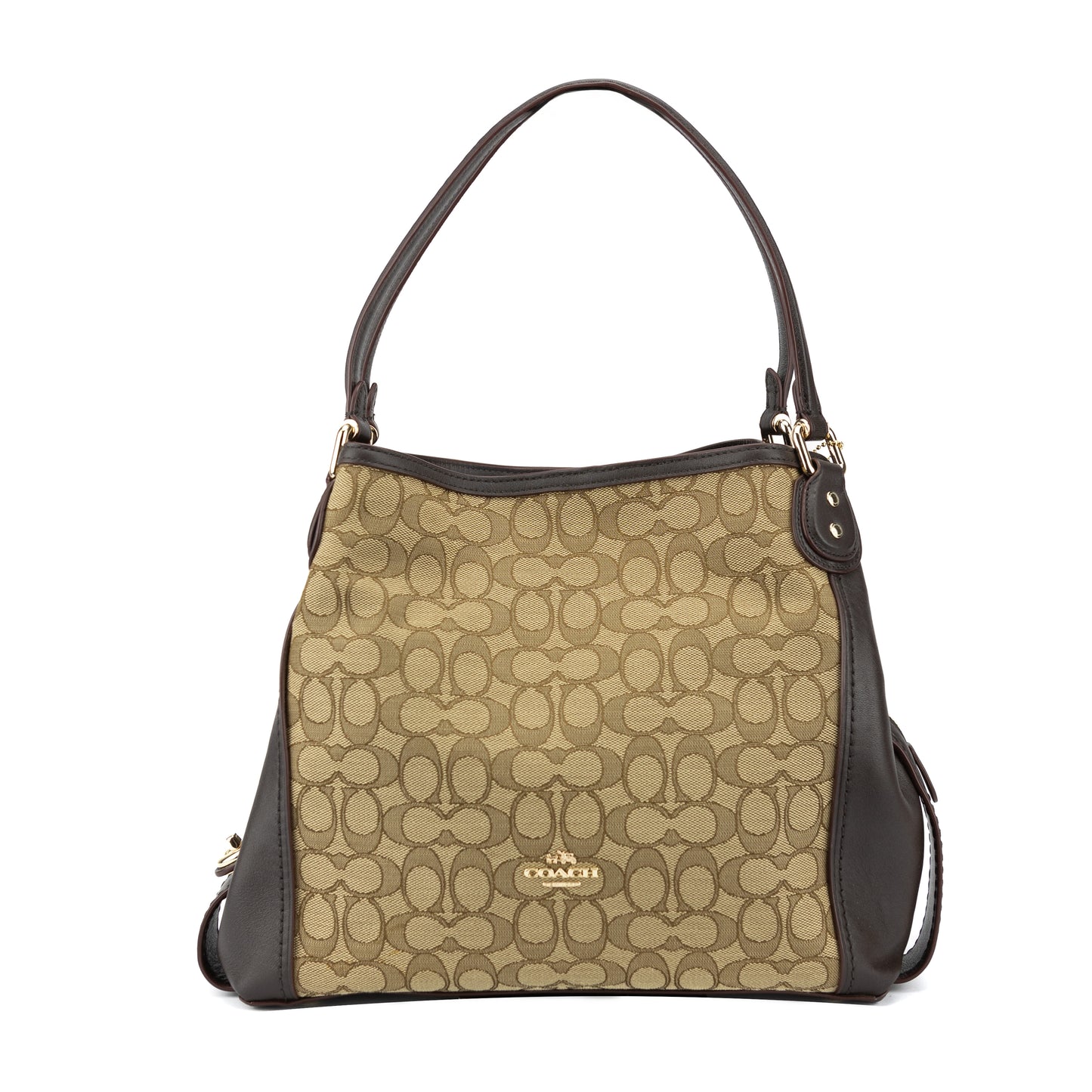 Coach Edie Women's Signature Shoulder Bag - Brown