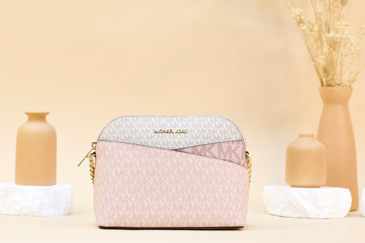 MICHAEL KORS 35S5GTVC6B JET SET TRAVEL MEDIUM DOME CROSSBODY POWDER BLUSH MULTI