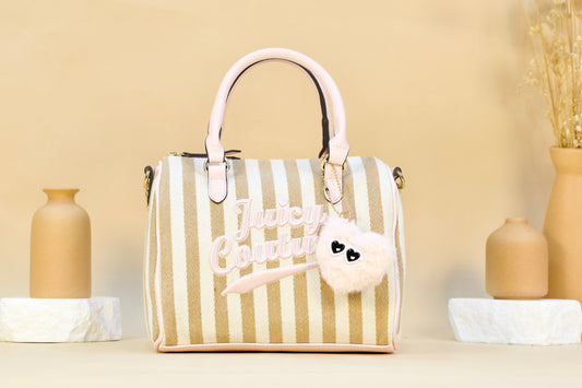 JUICY COUTURE 11JCDVGJC FREE TO BE JUICY SPEEDY SATCHEL SANDSTONE STRIPE