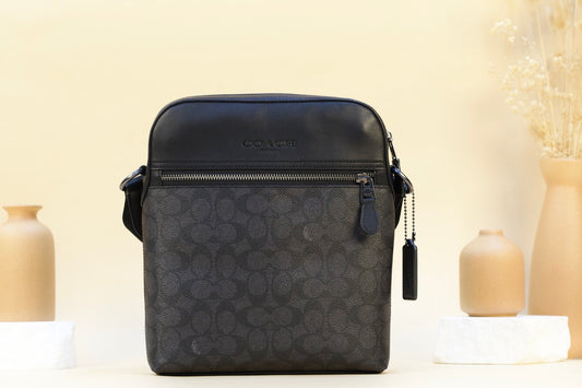 COACH CZ398 HOUSTON FLIGHT SIG QBMI5 CHARCOAL/BLACK