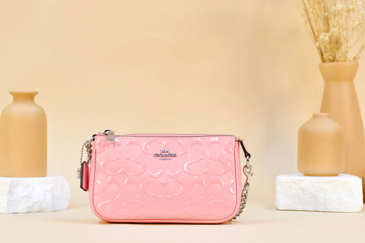 COACH CCZ27 NOLITA 19 PATENT SIGNATURE PINK