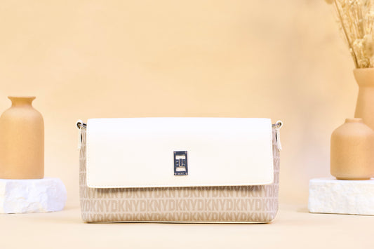 DKNY R54E2Q07 TALLULAH DEMI FLAP WHITE