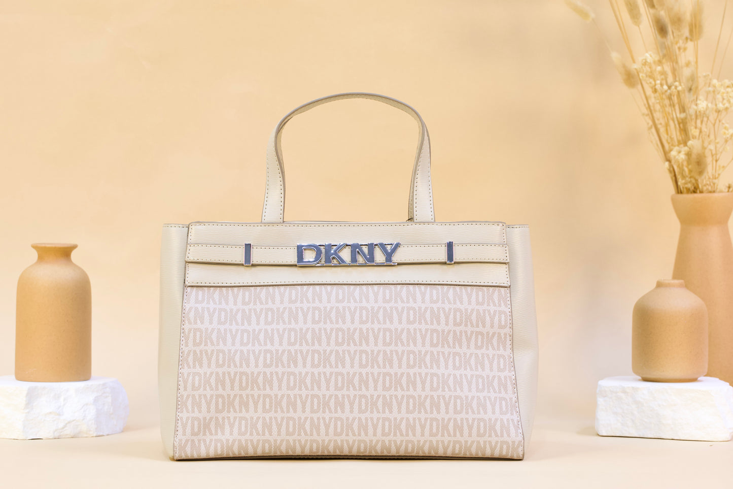 DKNY R52D2B54 BECKETT SATCHEL TAUPE