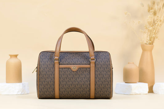 MICHAEL KORS 35S4GTFZS6B MEDIUM DUFFLE SATCHEL BROWN