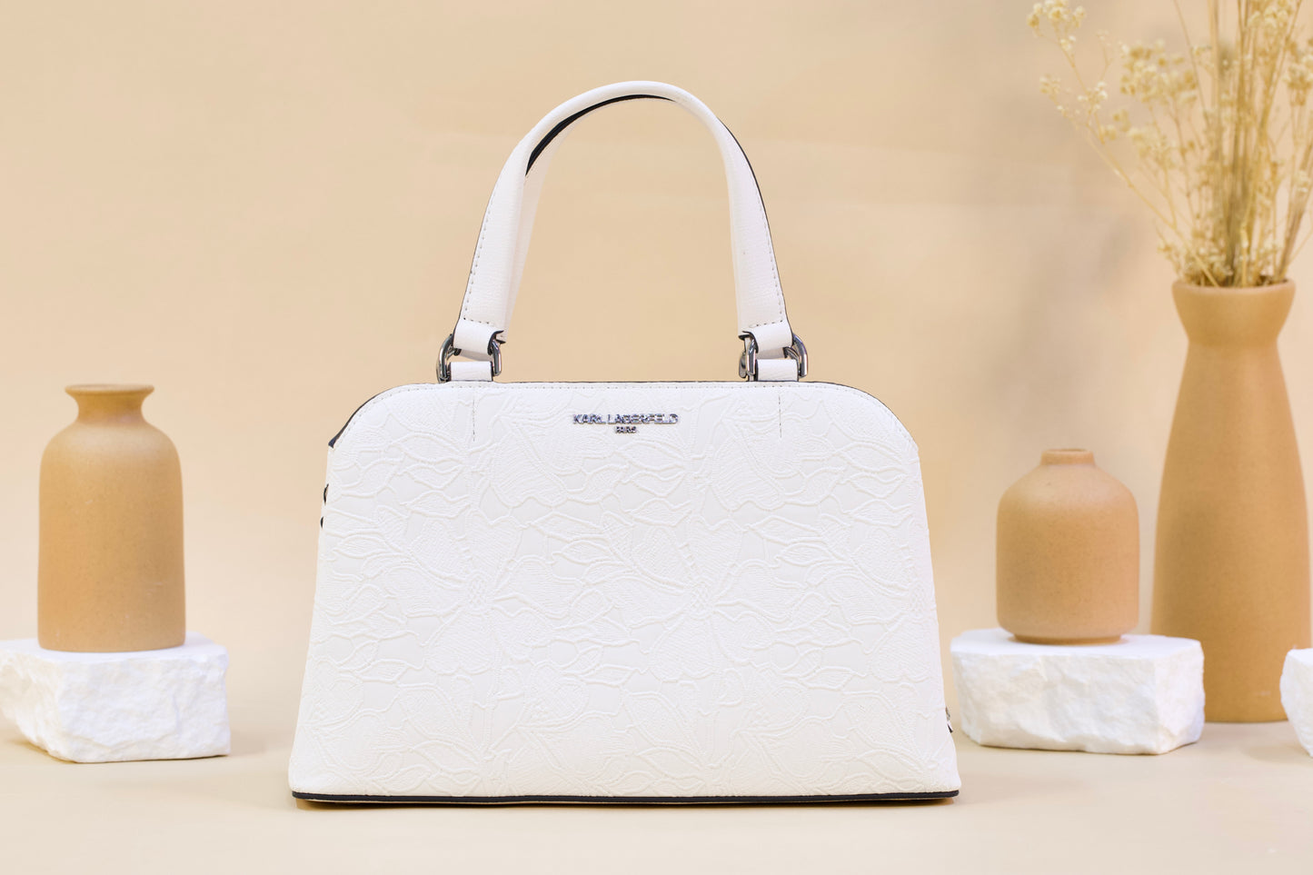 KARL LAGERFELD SATCHEL MAYBELLE LH5DU5CU WHITE
