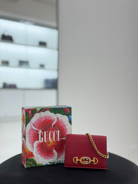 GUCCI ZUMI RED WALLET