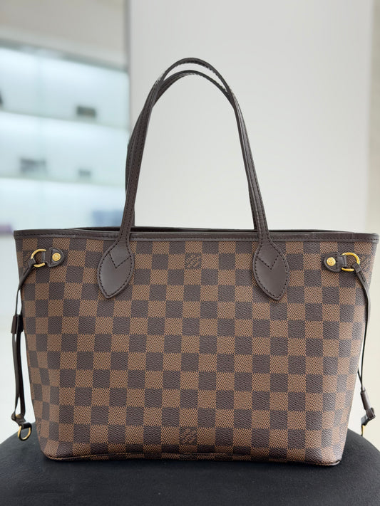 Louis Vuitton Neverfull PM Damier Ebene Coated Canvas