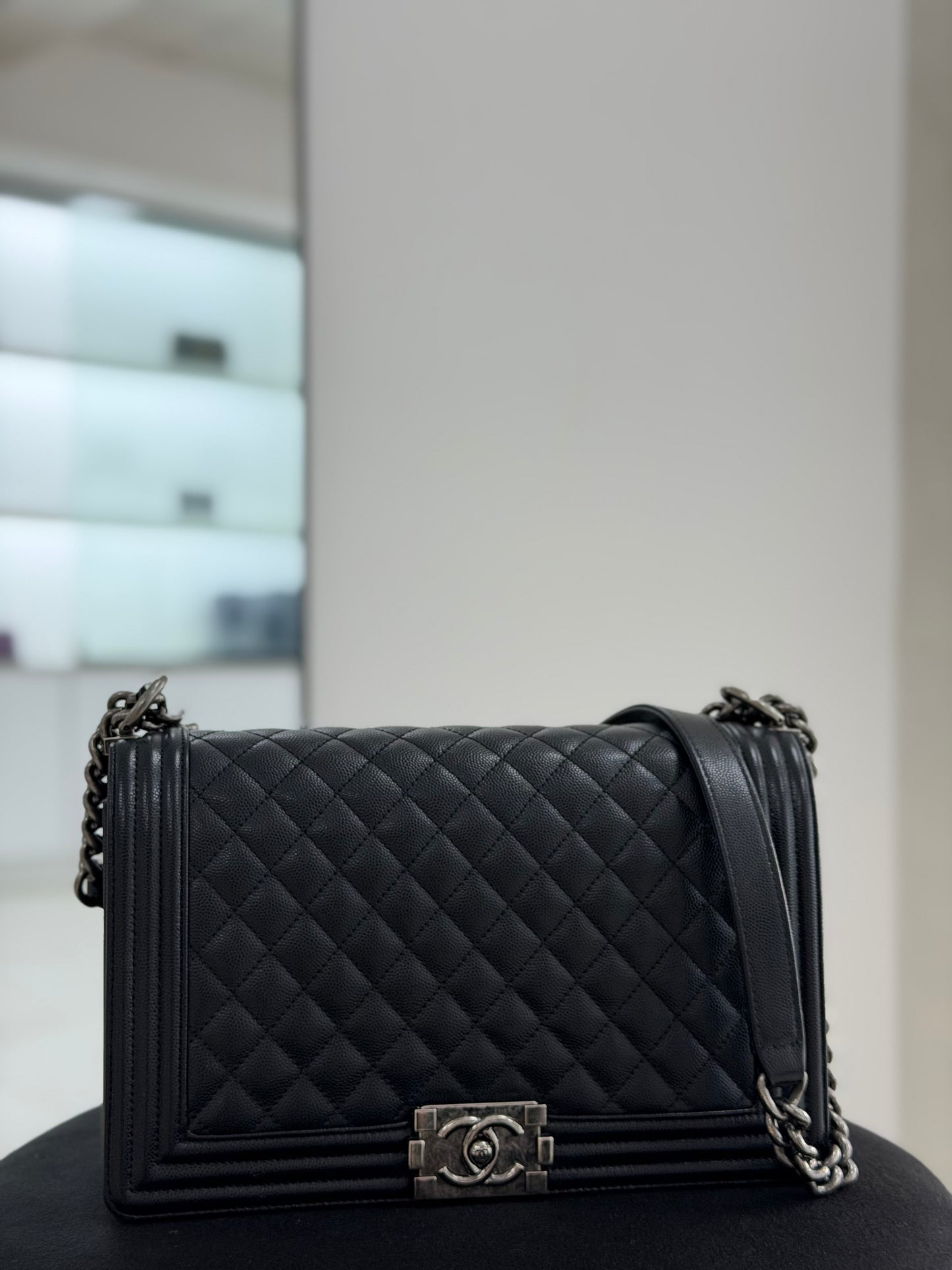 Chanel Boy Black Calfskin