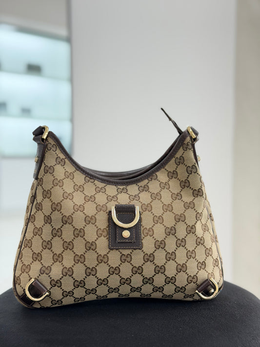 Gucci GG Abbey Hobo Bag Beige