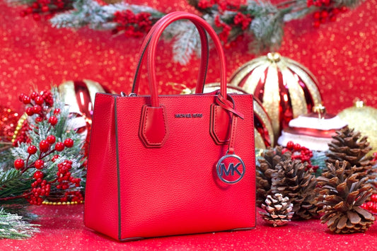 MICHAEL KORS 35F3SM9M2L MERCER MD MESSENGER DARK RASPBERRY