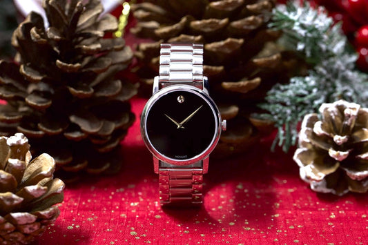 Movado Museum Classic Black Dial Stainless Steel Men's Watch 2100014