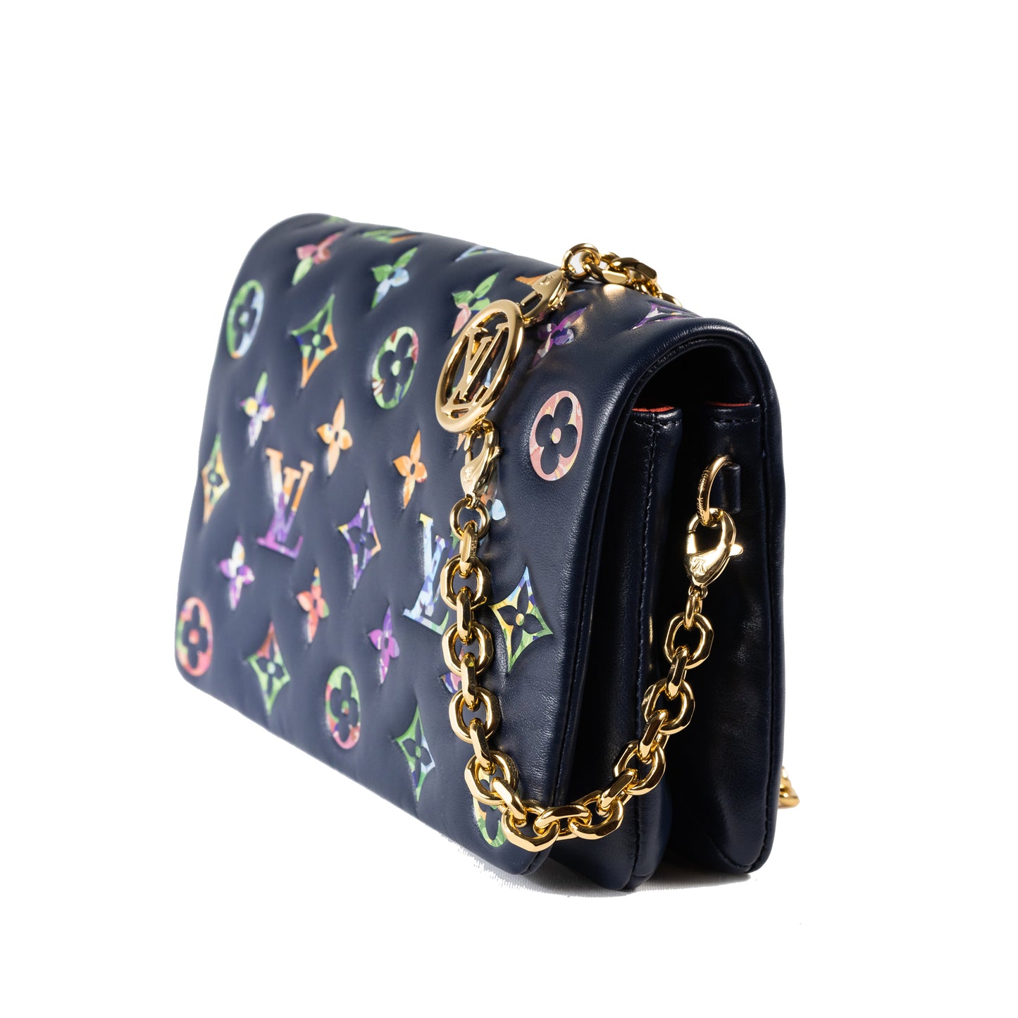 Louis Vuitton Monogram Garden Pochette Coussin - Navy Blue