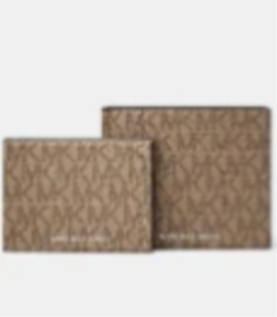 MICHAEL KORS 2IN1 WALLET BROWN FOR MEN