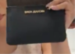 MK COIN POUCH BLACK