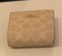 COACH SNAPWALLET BEIGE