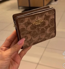 Coach Snap Wallet in Signature Chenille