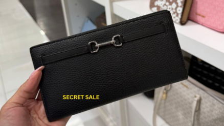 Michael Kors Carson Large Pebbled Leather Wallet in black