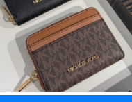 Michael Kors Small Jet Set Coin Card Case Brown