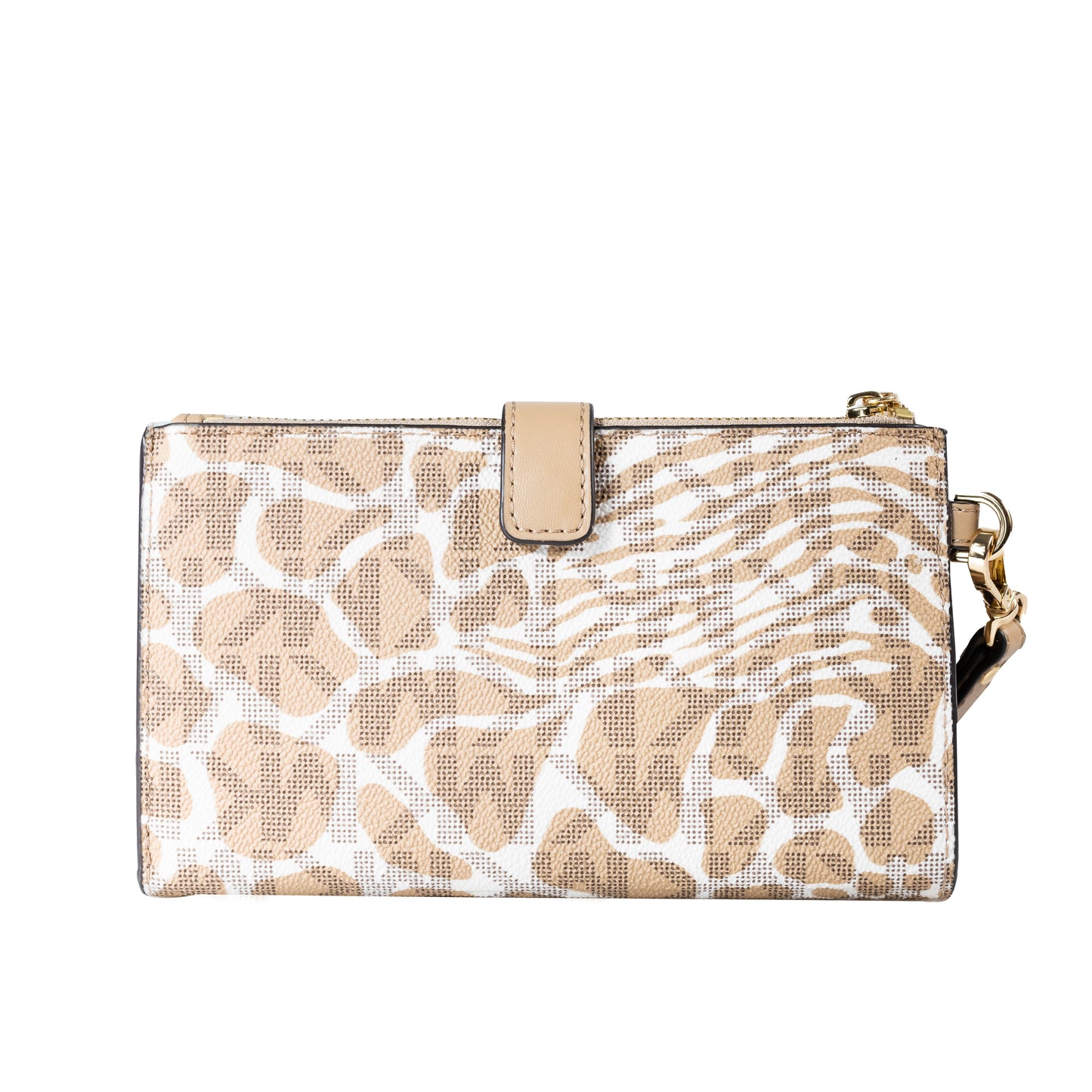 Michael Kors Jet Set Double Zip Wristlet - Camel Multi