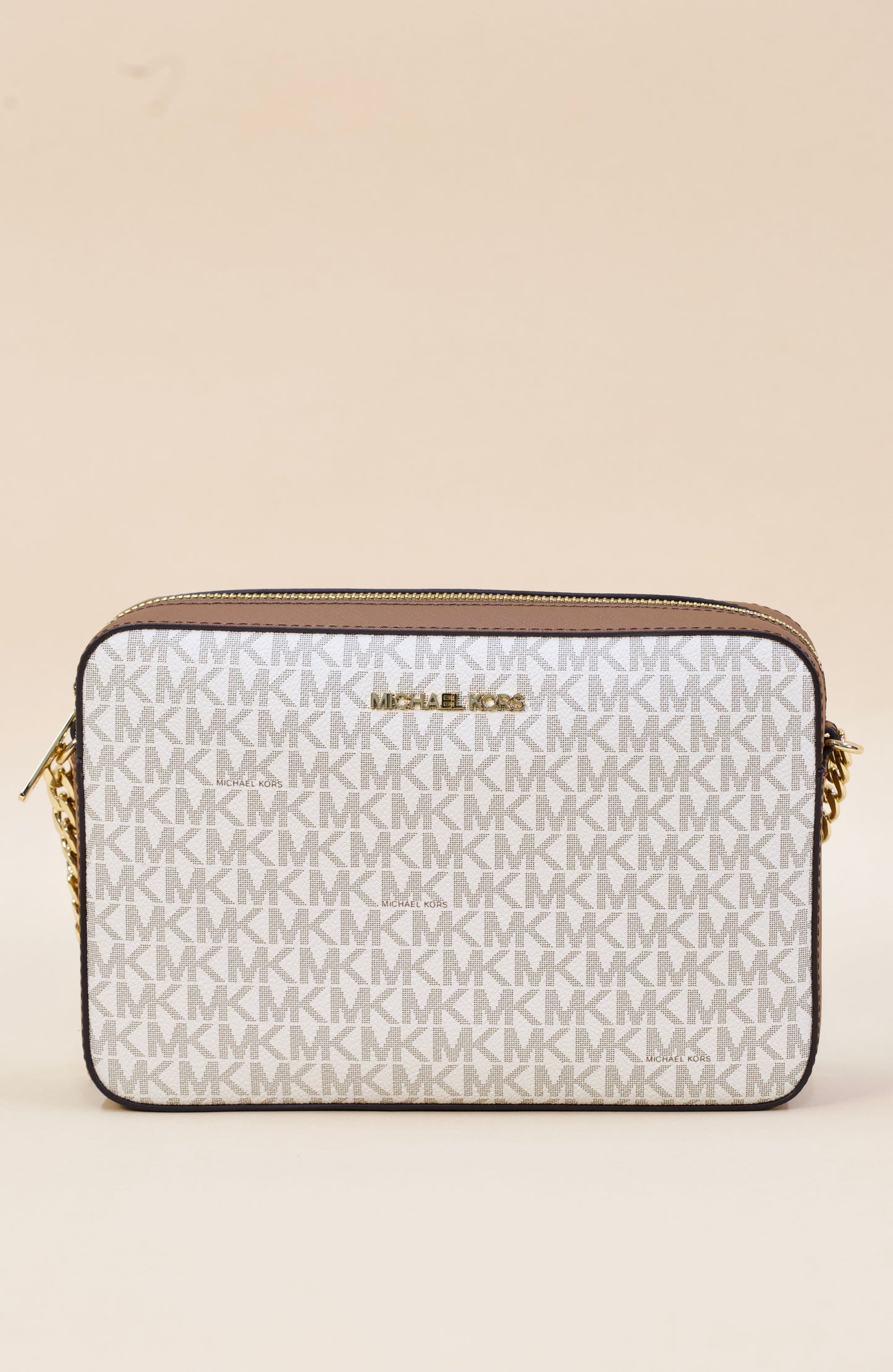 Michael Kors Jet Set Large East/West Crossbody Vanilla